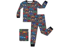 babee Reshinee Bamboo Viscose Toddler Pajamas Boys Girls Baby 12M-8Y Pjs Sets Kids Snug fit 2pcs Long-Sleeve Sleepwear