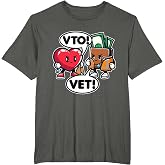 Swagazon Associate Heart Says VTO Wallet Says Vet T-Shirt
