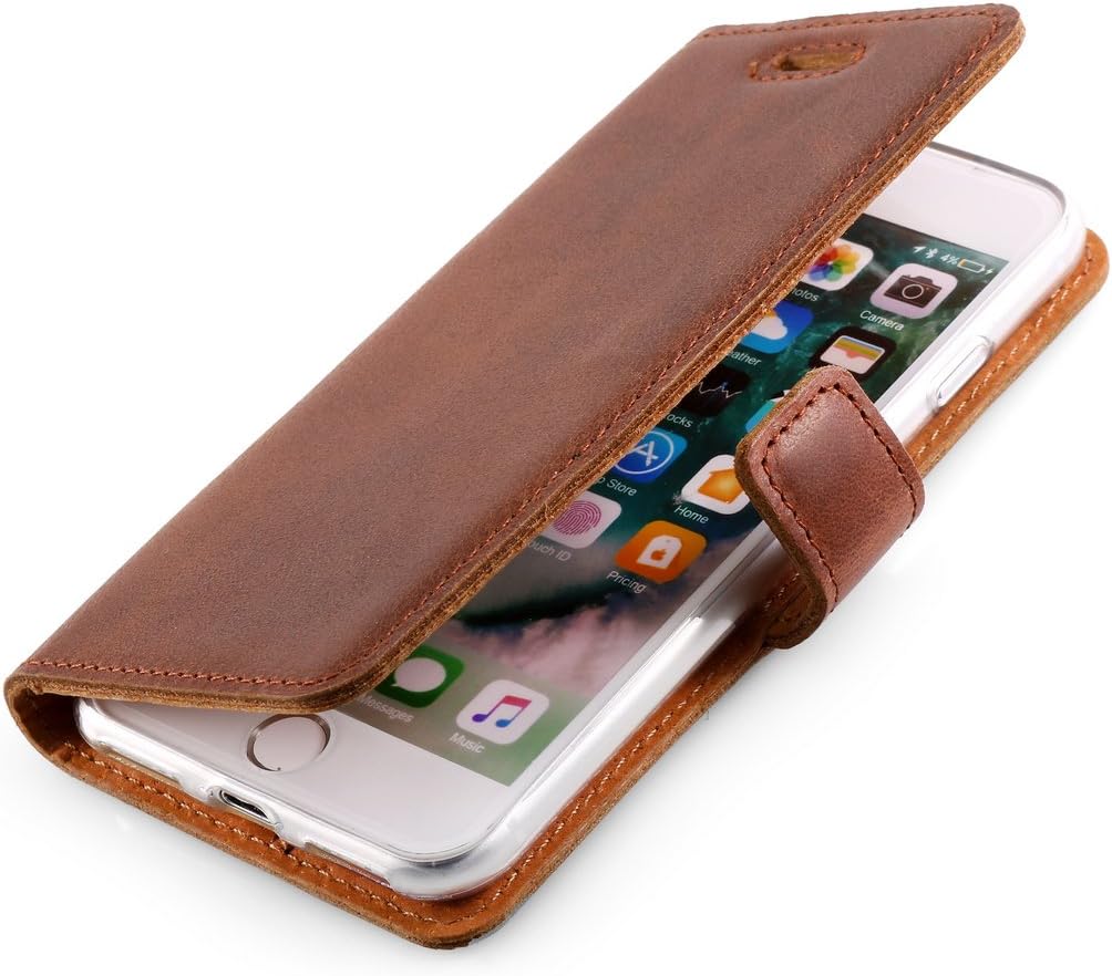 SURAZO Leather Wallet Mobile Phone Case Compatible with Sony Xperia Z5, Flip & Fold Smartphone Case with Stand, RFID Blocker - Image 4