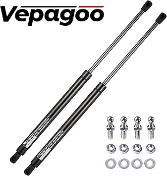 Amazon Com C1608054 20 100lb Per Gas Strut Shock For Rv Bed Truck Tonneau Cover Camper Shell Floor Hatch Door Shed Window And Other Heavy Duty Box Lid Set Of 2 Vepagoo Automotive
