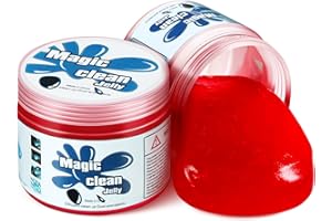 DNA MOTORING TOOLS-00254 Car Cleaning Jelly Auto Detailing Tool Universal Car Clean Gel Auto Interiors Home & Office Electronics Cleaning,Red