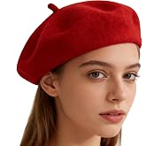 Classic French Beret Hat for Women - Vintage Style Fashion Beanie Hat | Classic French beret hat women with vintage style,fits head circumference 22.05-22.83",perfect for daily wear,and travel