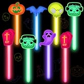 AFZMON 24 Pack Halloween Party Favors Glow Sticks Bulk for Kids, 4 Inch Glow in The Dark Halloween Goodie Bags Stufffers Classroom Trick-or-Treat Favors Supplies