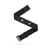 Frontier X Replacement Heart Rate Chest Strap, Compatible with Frontier X2 Wahoo Tickr Polar Garmin HRM Coospo - Heart Rate Monitor Strap Replacement (Black, Medium)