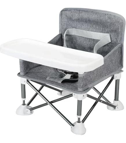Skip Hop Rehausseur pour table de salle à manger, rehausseur de siège élégant, gris/blanc