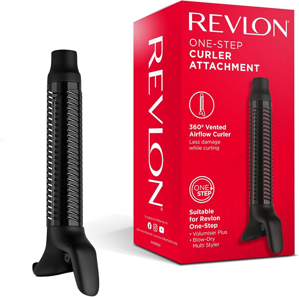 Revlon One-Step 360° Vented Curler Head Attachment Black