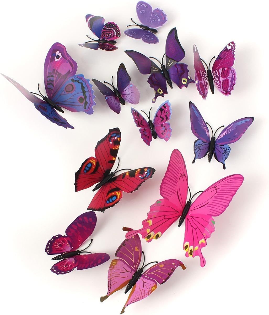 Бабочки фиолетовые вафельная картинка