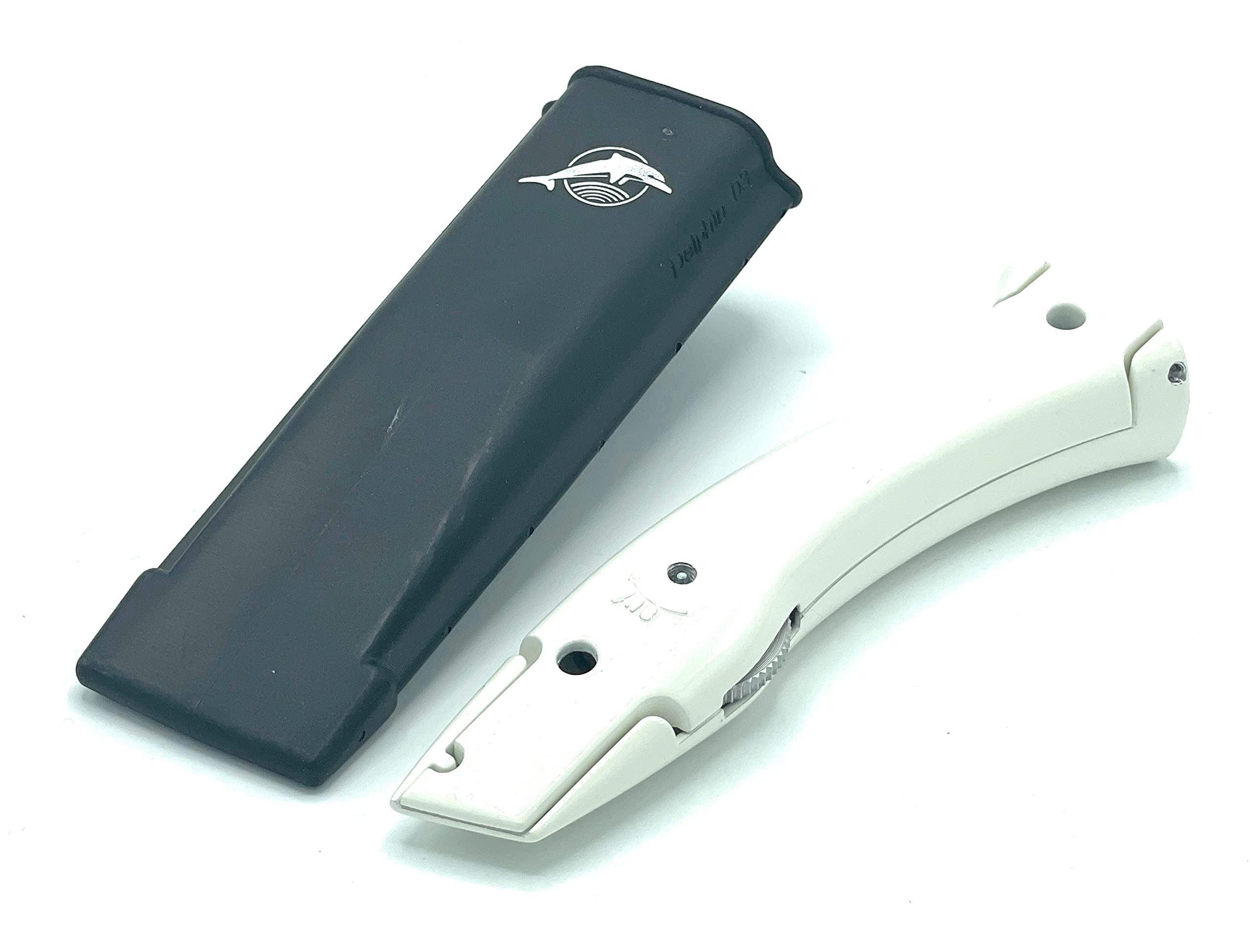 Dolphin Dolphin Knife Carpet Cutter Professional Tool with Holster White