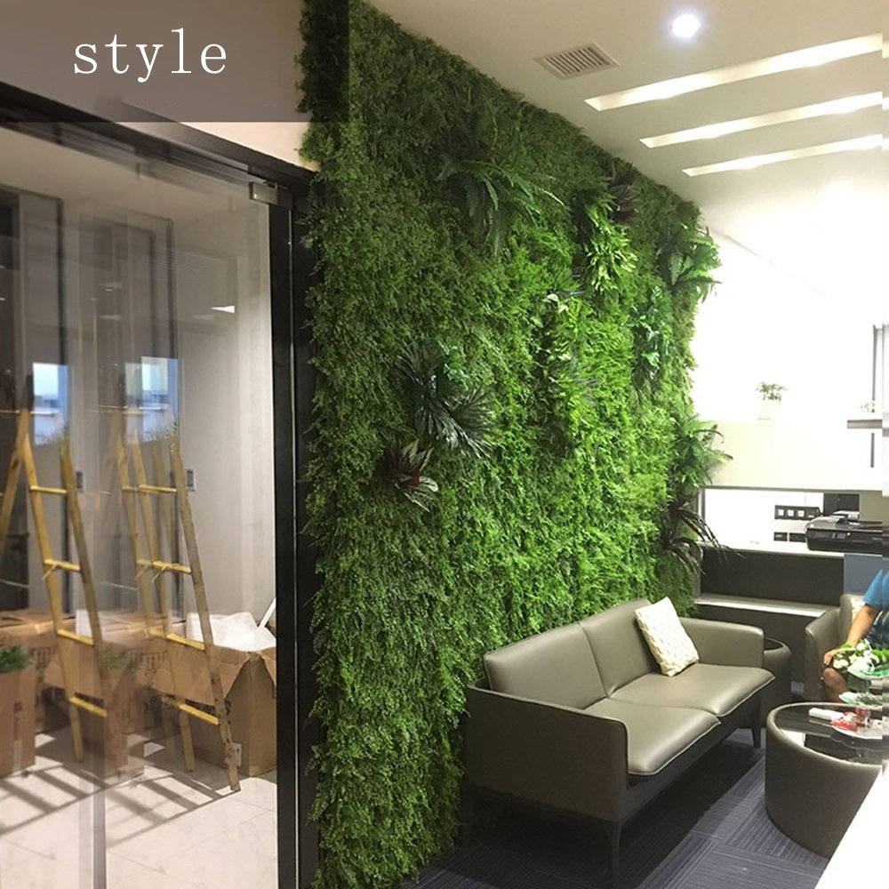 60cm Cesped De Plantas Flores Hierba Hoja Follaje Artificiales