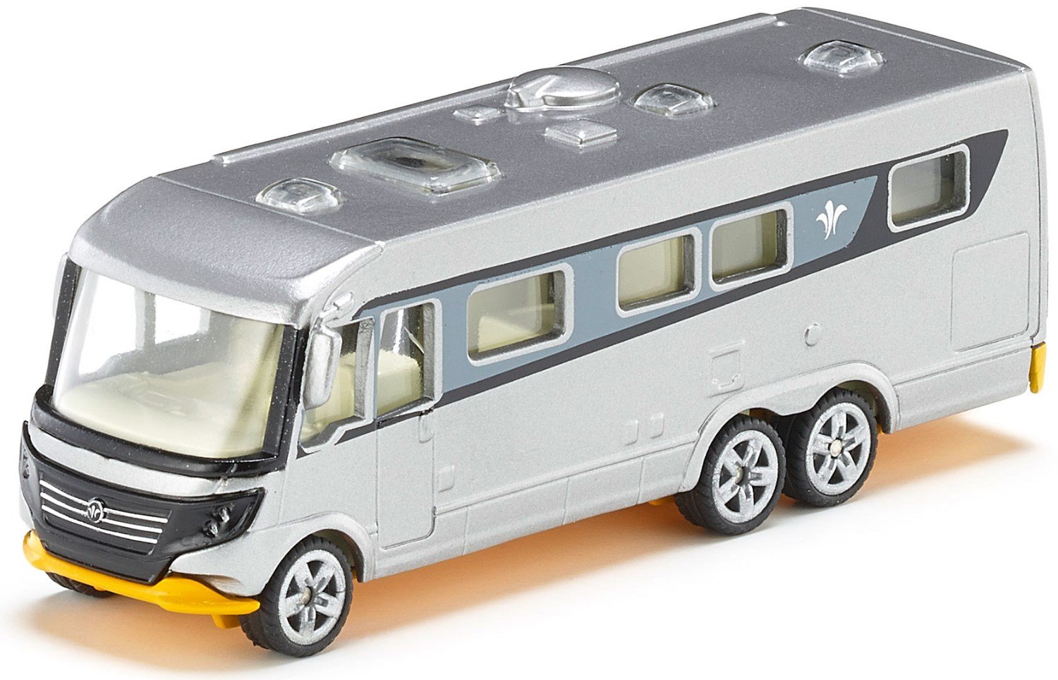 siku 1671, Niesmann + Bischoff Arto Camper Van, Metal,Plastic, Silver, Opening side door — image 1