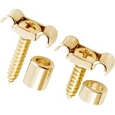 Musiclily Pro Vintage Butterfly Guitar String Retainers Guides, Gold 2 Pcs | Steel String Trees, for Electric Guitar