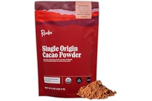 Raaka Chocolate Organic Cacao Powder - Unsweetened, Non-Alkalized, Perfect for Baking, Substitute for Cocoa Powder - Gluten-Free, Soy-Free, Sugar-Free, Allergen-Friendly - 8oz Resealable Bag