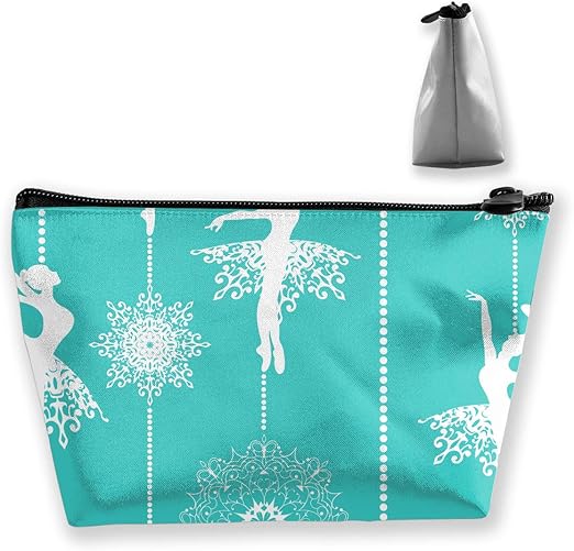Amazon Com Homlife Elegant Ballet Dancers Graphics Cosmetic Tote Bag Carry Case Large Trapezoidal Storage Pouch Travel Accessories Portable Make Up Bag Home Kitchen