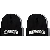 Enodtter Mr Mrs Grandpa Grandma Dad Mom Hubby Wifey Beanie Hats