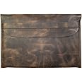 Hide & Drink, Rustic Case Compatible with MacBook Air/Pro 13 Inch with M1 Chip, Handmade from Full Grain Leather - Bourbon Brown