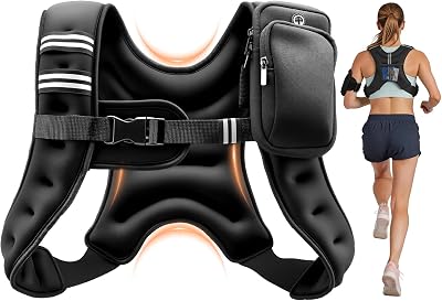Gewichtsweste mit reflektierendem Streifen, verstellbare Schnalle, Körpergewichtsweste für Männer und Frauen, Trainingsgerät für Krafttraining Laufen Joggen Fitness (2.79, Kilogramm)