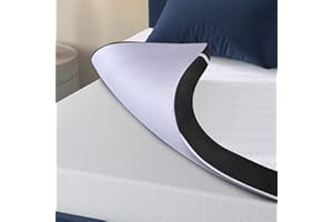 Hyberix Memory Foam Mattress Topper Queen, 2 Inch Cooling Gel Memory Foam Mattress Topper with Removable & Washable Bamboo Co