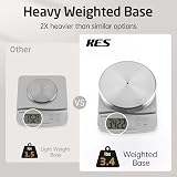 KES Free Standing Toilet Roll Holder with Weighted Base Brushed Stainless view 2