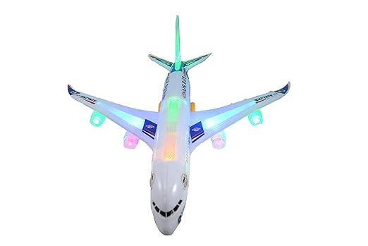Breno Aeroplane Battery Operated, Airplane Toy with Beautiful Attractive Flashing Lights and Sounds