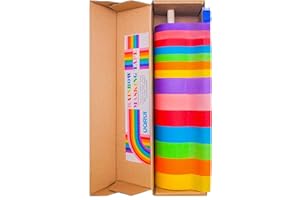 UQRUI 14 PCS Masking Painters Tape Colored 1 Inch 1/2 Inch with Dispenser - Rainbow Masking Tape 14 Pack X 16Yards - Multi Color Paper Tape for Kid Craft, Box Labeling，Teachers Classroom Floor Decorative