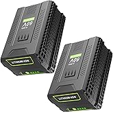 2 Packs 60V 5.0Ah Lithium Battery Replace for Greenworks 60V Battery, Compatible with Greenworks 60 Volt Batteries LB604, 2908502, LB6042, LB60A00, LB60A01, Fit for Green Works 60 Volt Power Tools