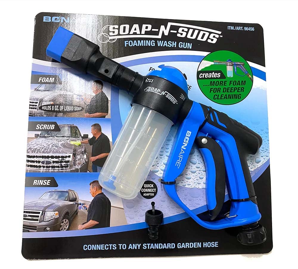 Bonaire 355714 Soap and Suds Foaming Wash Gun, Blue