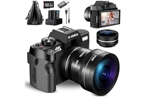 G-Anica 4K Digital Cameras for Photography，48MP/60FPS Video Camera for Vlogging,