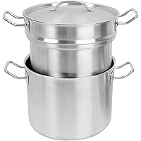 Thunder Group 8 QT 18/8 Stainless Steel Double Boiler (3 PCS Set)