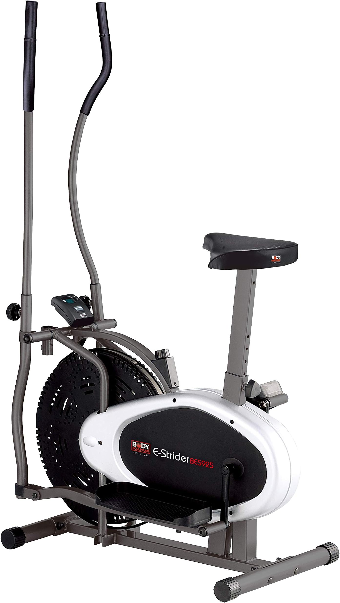 Body Sculpture BE5925 2-in-1 Dual-Action Air Elliptical & Bike | 12 Months Warranty | Adjustable Seat | Adjustable Tension | Track Your Progress | More