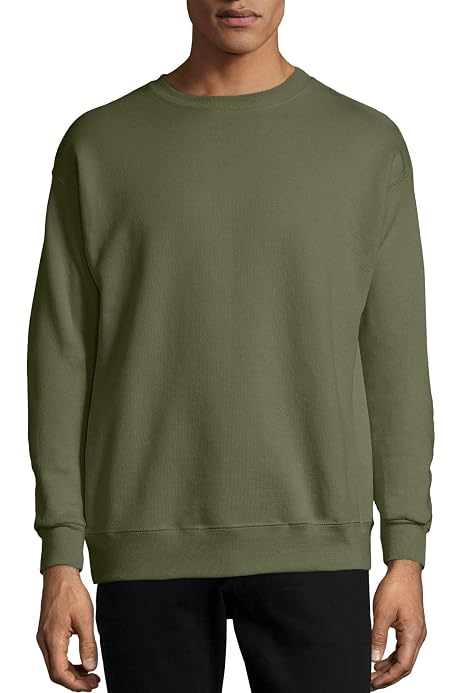 gildan military green crewneck