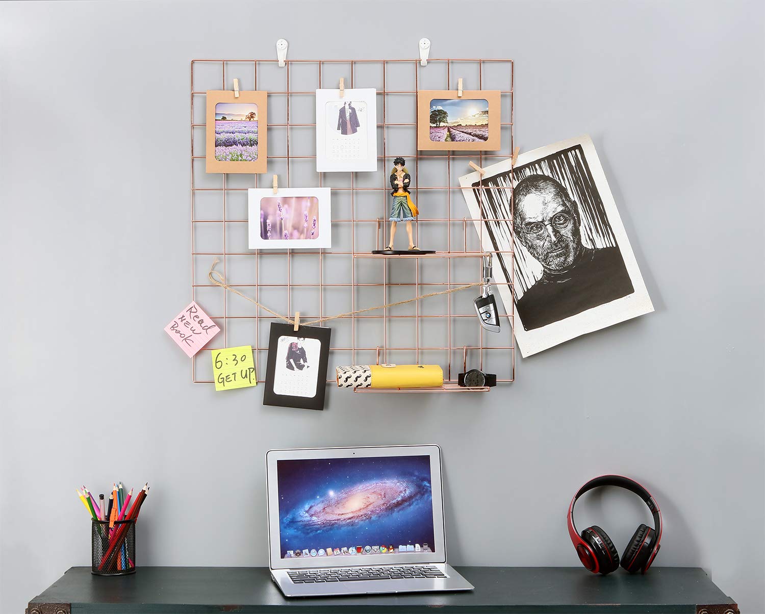 Rejilla De Hierro Decoración de Pared Exhibición de Arte Rejilla Pared