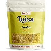Loisa SALT FREE Adobo Seasoning, USDA Organic, Non-GMO, No-MSG, No Preservatives, No Artificial Coloring, No Artificial Flavors, 6.9oz Bag