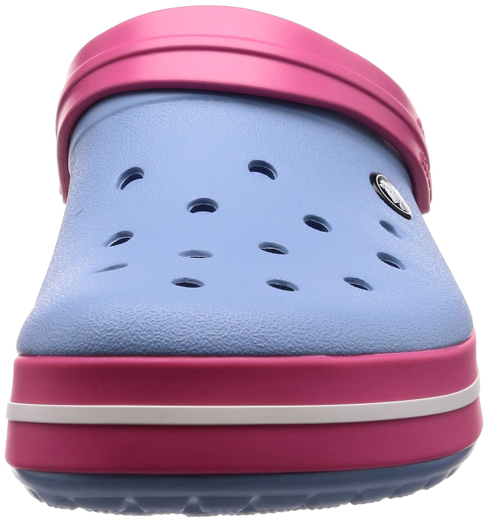 crocs chambray blue paradise pink