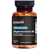 Endur Dihydroberberine SR, Supports Blood Sugar Health & Metabolism, Great for Weight Management Support, Gluten Free, 150mg (60 Tablets)