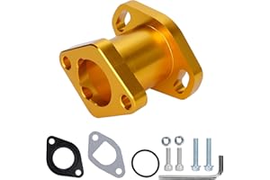 WATODAY Racing Performance Intake Pipe Inlet Manifold for Predator 196cc 212cc 6.5HP OHV CT200U GX160 GX200 Chinese Clone Engines Mini Bike Go Kart, Gold