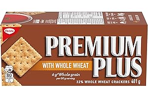 Premium Plus, Whole Wheat Crackers, 481 g