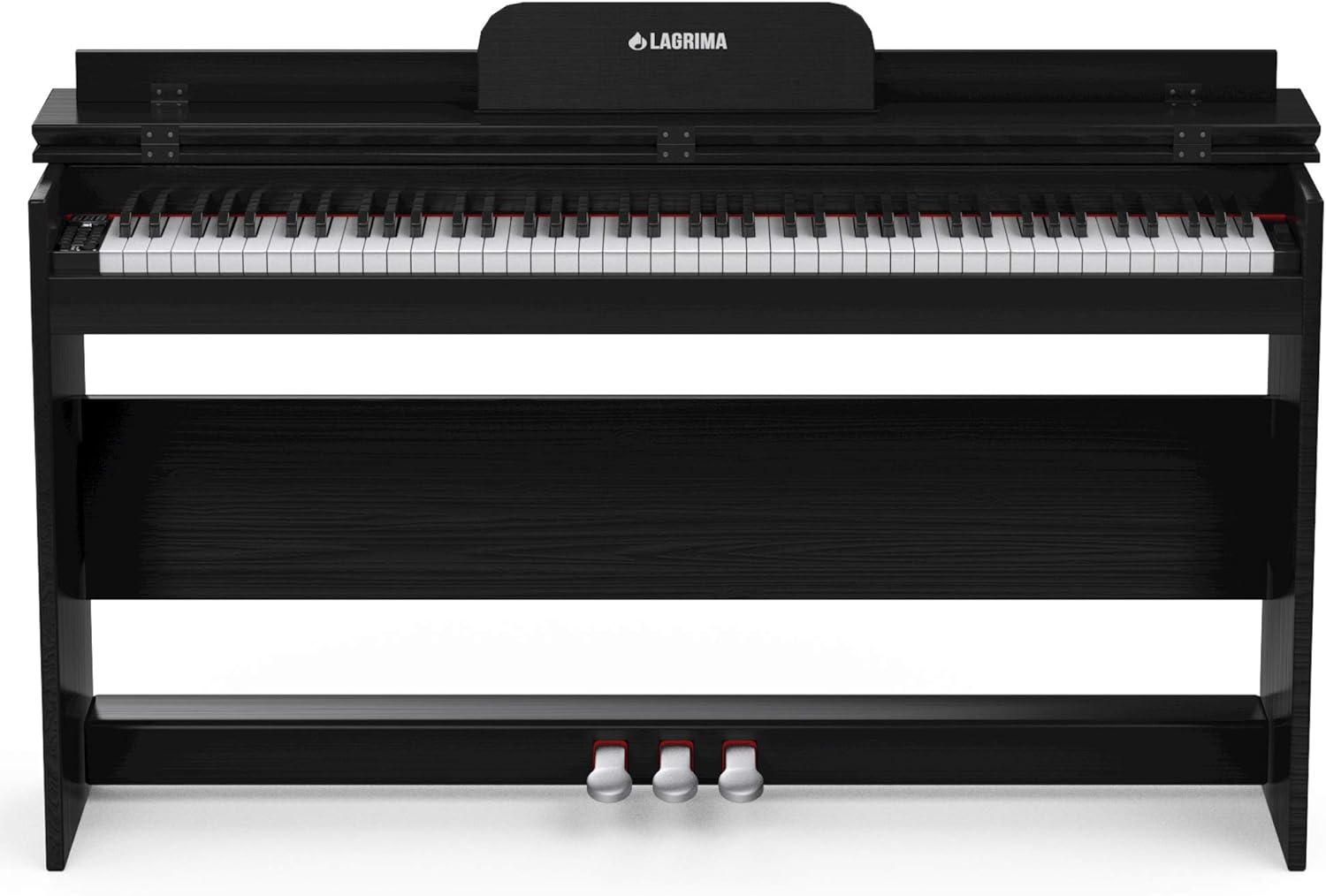 LAGRIMA 88 Key Weighted Hammer Action Digital Piano, Electric Piano with Full Size Weighted Keyboard, with Power Supply, 3 Pedals, Instruction Book, Suitable for Kids Teen Adults Beginners, Black