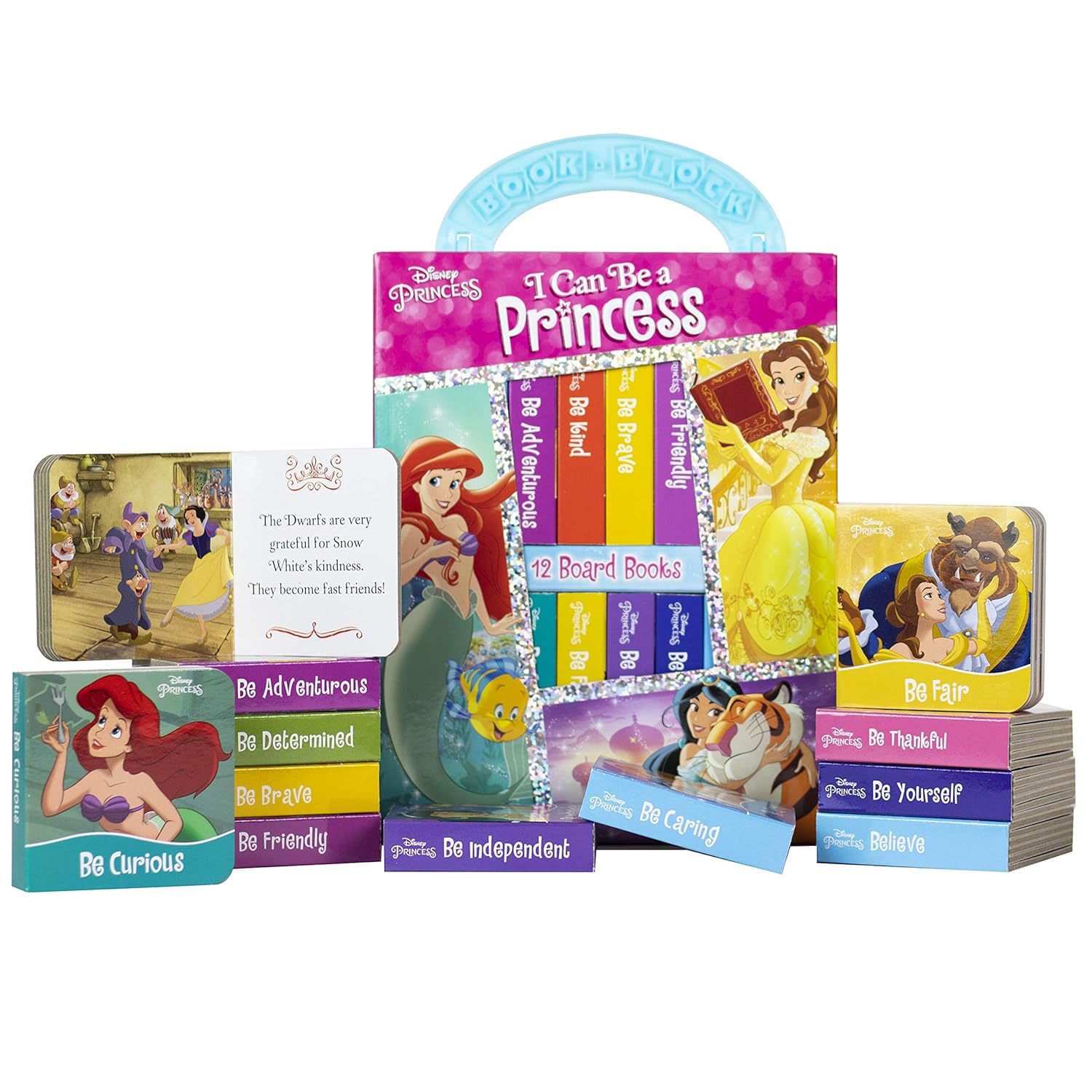 Disney Princess - I Can Be Princess My First Library Board Book Block 12-Book Set - PI Kids