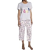 Peanuts womens Tee and Capri 2pc Pj Set