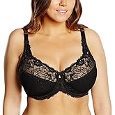 DELIMIRA Women's Plus Size Full Coverage Underwire Unlined Minimizer Lace Bra