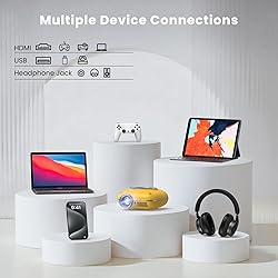 HOMPOW Mini Projector with Two -Way