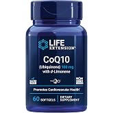 Life Extension Super-Absorbable CoQ10 with d-Limonene, 50 mg, 60 Softgels | Heart Health Supplement that Relieves General Fatigue &amp; Oxidative Stress, Gluten-Free &amp; Non-GMO
