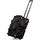 Dejuno 20-inch Carry-on Rolling Duffle Bag - Black