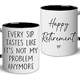WHIDOBE Retirement Gifts - Gift For Retirement Men, Women - It's Not My Problem Anymore - Retired Mug - Leaving, Farewell, Retired Gifts For Boss, Manager, Coworker, Friend, Mom, Dad