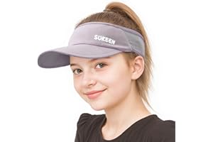 Sukeen Kids Sun Visor Hats for Girls Boys,Lightweight Sports Hat UPF50+ Sun Hat Cooling Headwear Visor for Running Outdoors