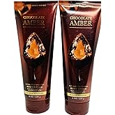 Bath & Body Works Chocolate Amber Ultimate Hydration Body Cream 8 Ounces Pack of 2