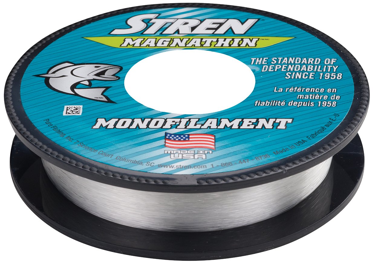Stren MagnaThin Monofilament Fishing Line Clear, 330Yard/6Pound
