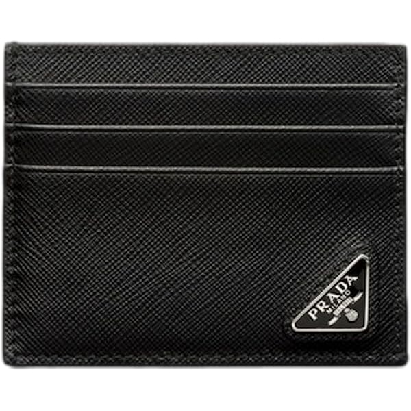 Amazon.com: Prada Men's Saffiano Leather Vertical Card Black