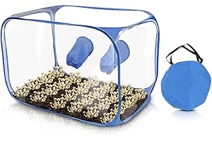 Heyaxdin Portable Collapsible Mushroom Grow Box, Mushroom Grow Still Air Box, Pop Up Mushroom Cultivation Tent, Grow Bag Mush