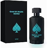 Jo Milano Game of Spades Boston Parfum Spray | 3.4 oz (100ml) | Sweet, Musky, Amber, Warm Spicy, Citrus, Bergamot Scent | Long Lasting Fragrance for Men and Women (Unisex)